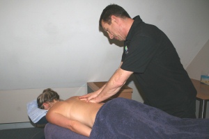 Image of Martin massaging